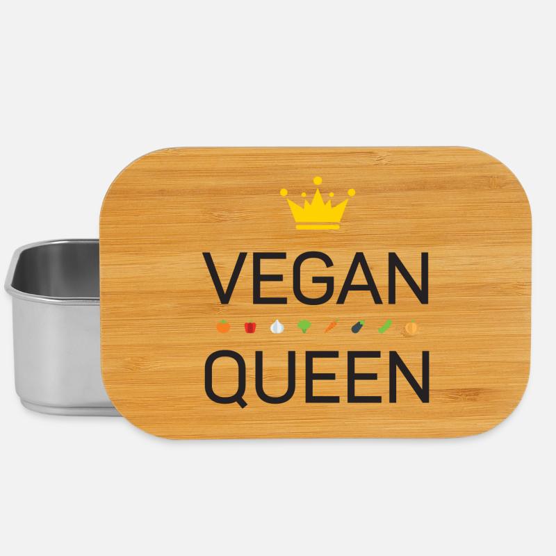 Vegan - Lunch Box - Silber