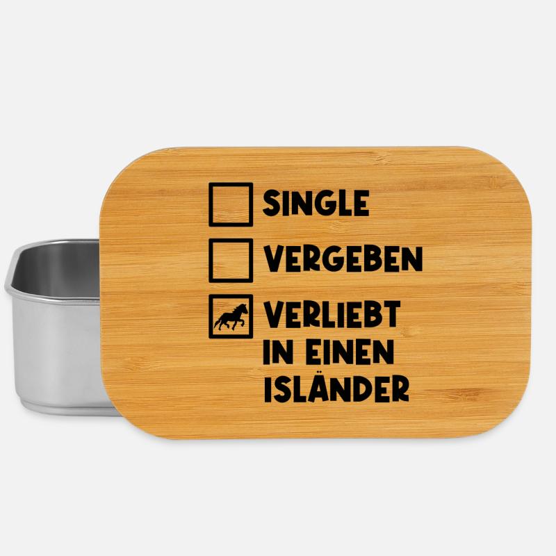 Islandpferde Isländer Pferdeliebe Statement Pferde - Lunch Box - Silber