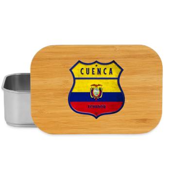 Cuenca Ecuador Wappen Flaggen Design - Lunch Box - Silber - Vorne