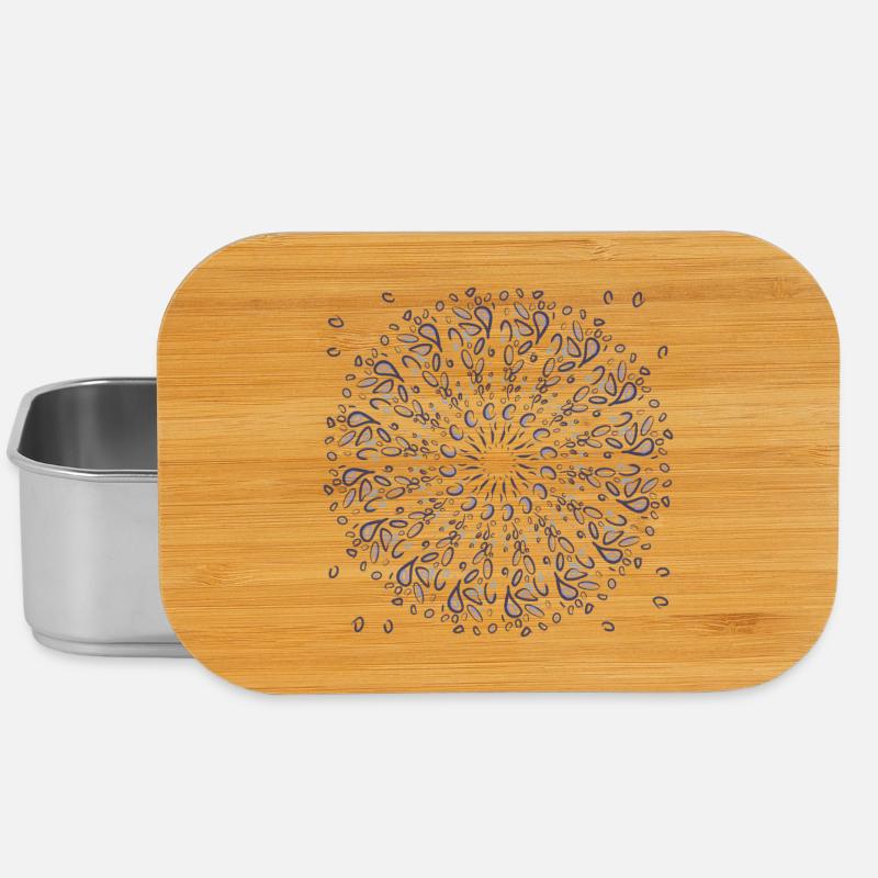 Azure Mandala Bloom - Boîte à goûter - argent
