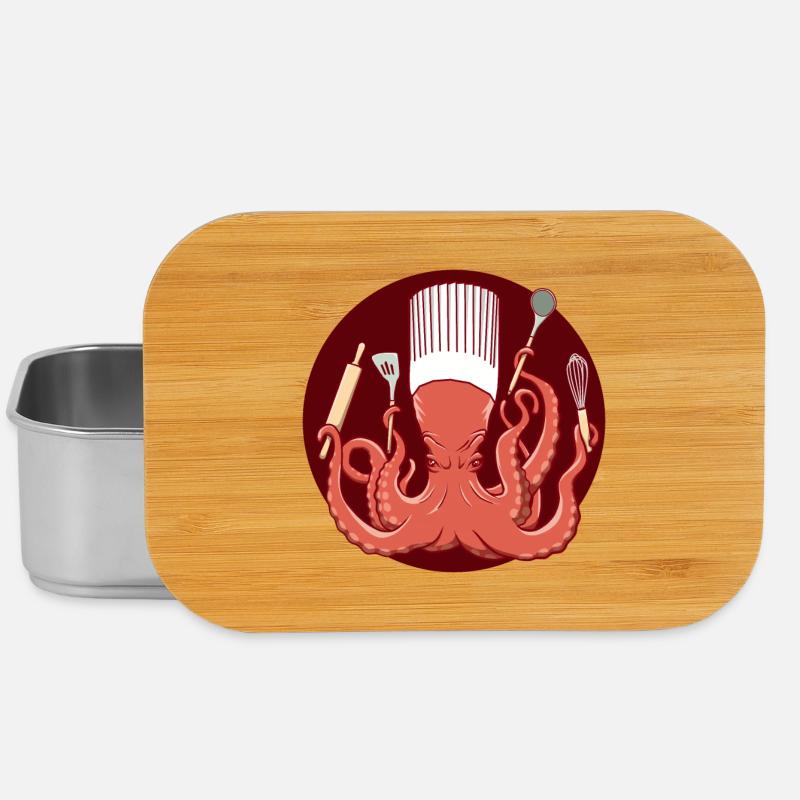 Octopus Chef de Cuisine - Lunch Box - Silber