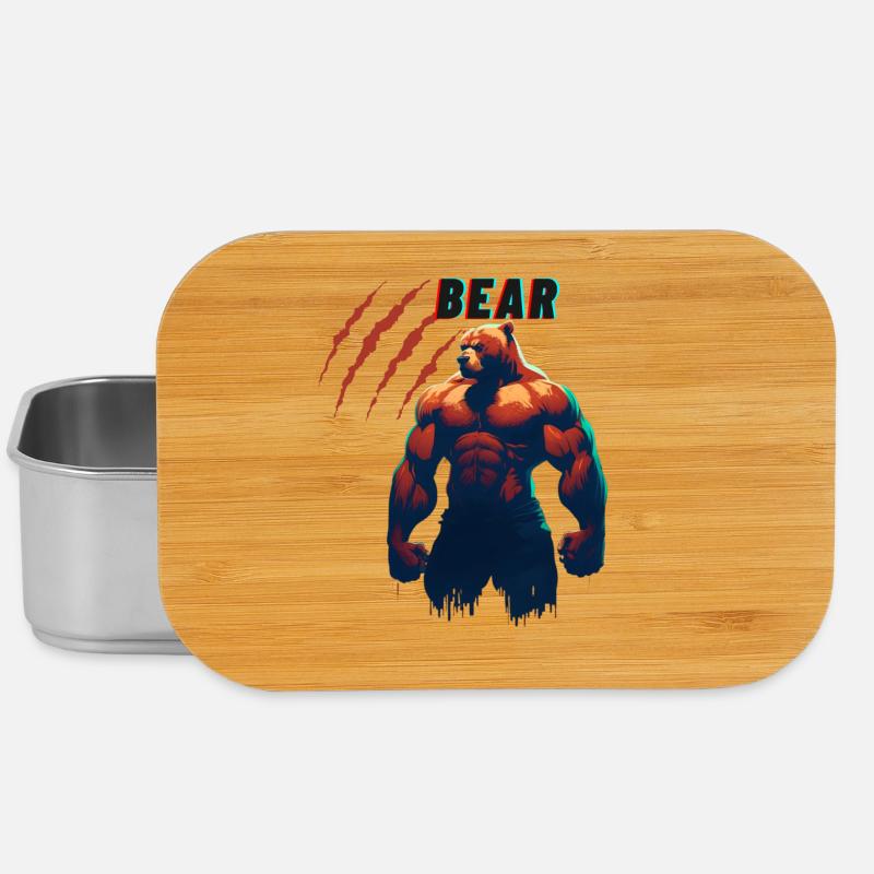 Team Bear - Lunch Box - silver