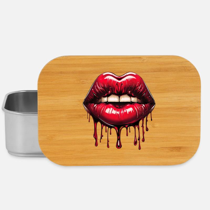 Lips - Lunch Box - silver