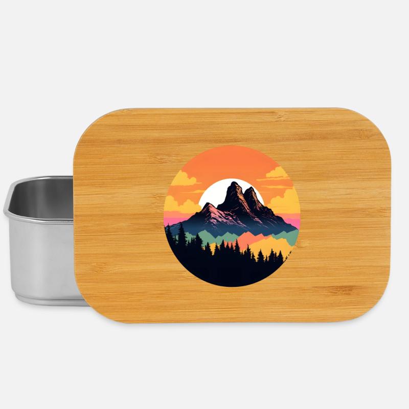 Malerischer Berg - Lunch Box - Silber