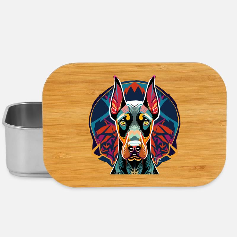 Dobermann - Lunch Box - Silber