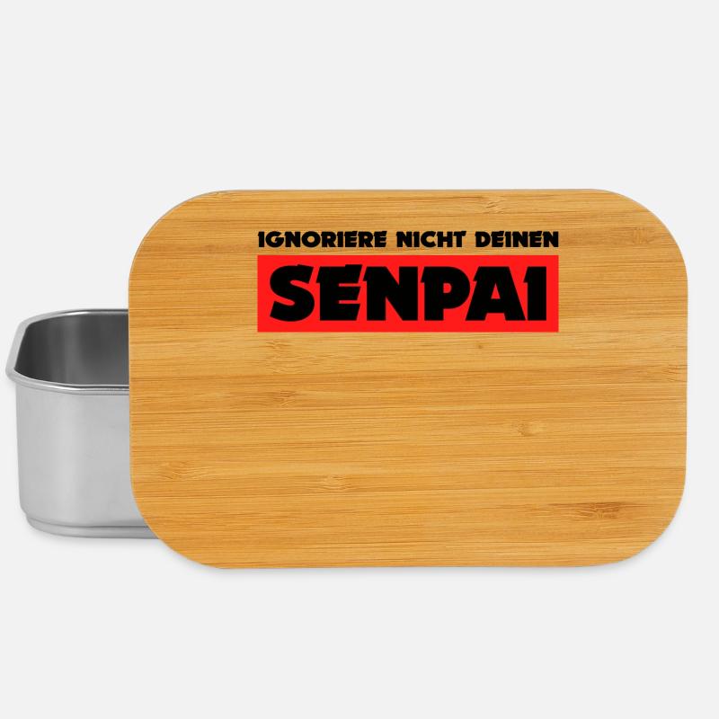 Senpai Statement Mangastyle Anime Japan Comic - Lunch Box - Silber
