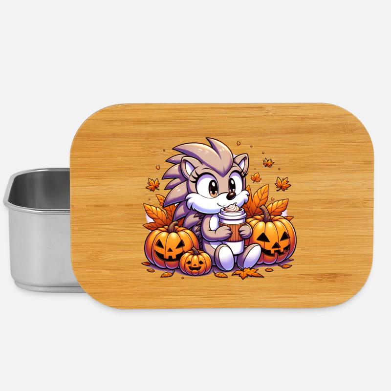 Igel trinkt Halloween - Lunch Box - Silber