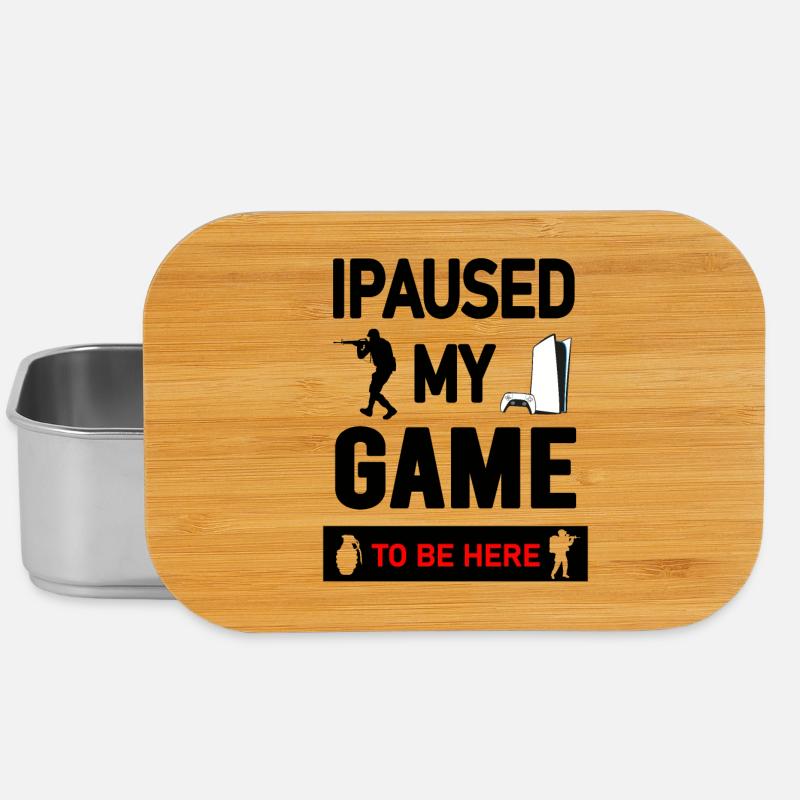 Gaming Console and Controller Graphic Design - Lunch Box - silver