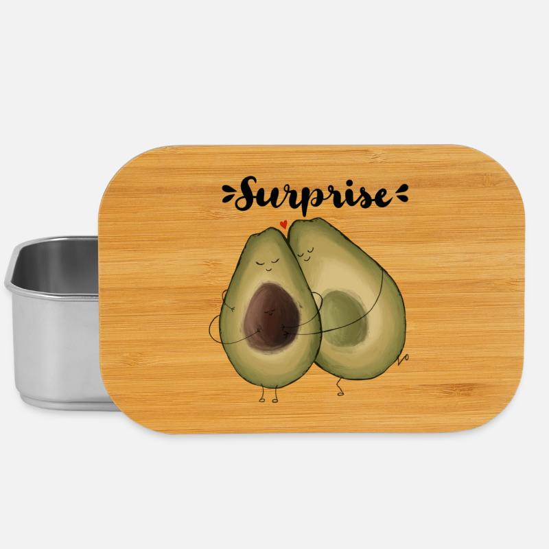 Surprise Avocado - Lunch Box - Silber