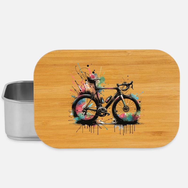 Bicycle Spray Paints Splash - Lunch Box - silver