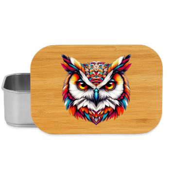 Eule - Lunch Box - Silber - Vorne