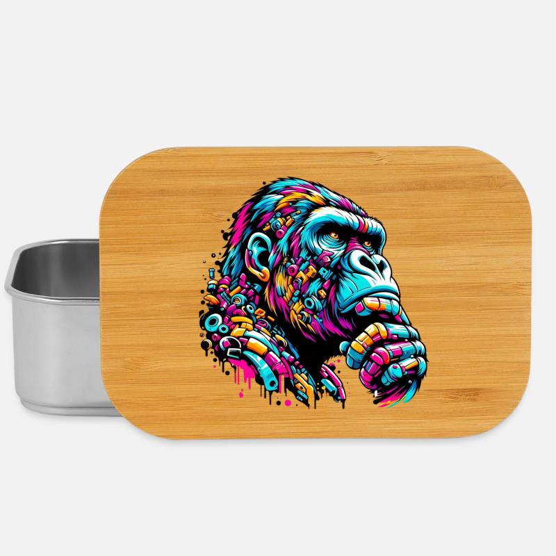 Gorilla - Lunch Box - Silber