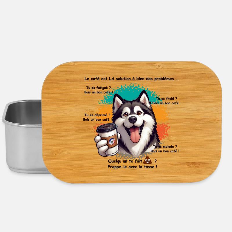 Coffee - Lunch Box - silver