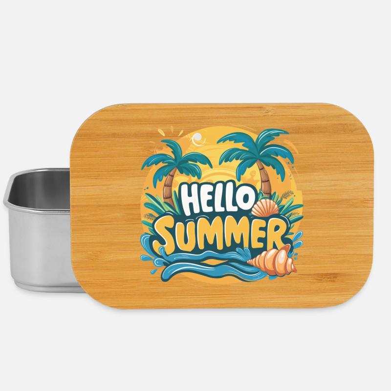 Éblouissante élégance HELLO SUMMER - Boîte à goûter - argent