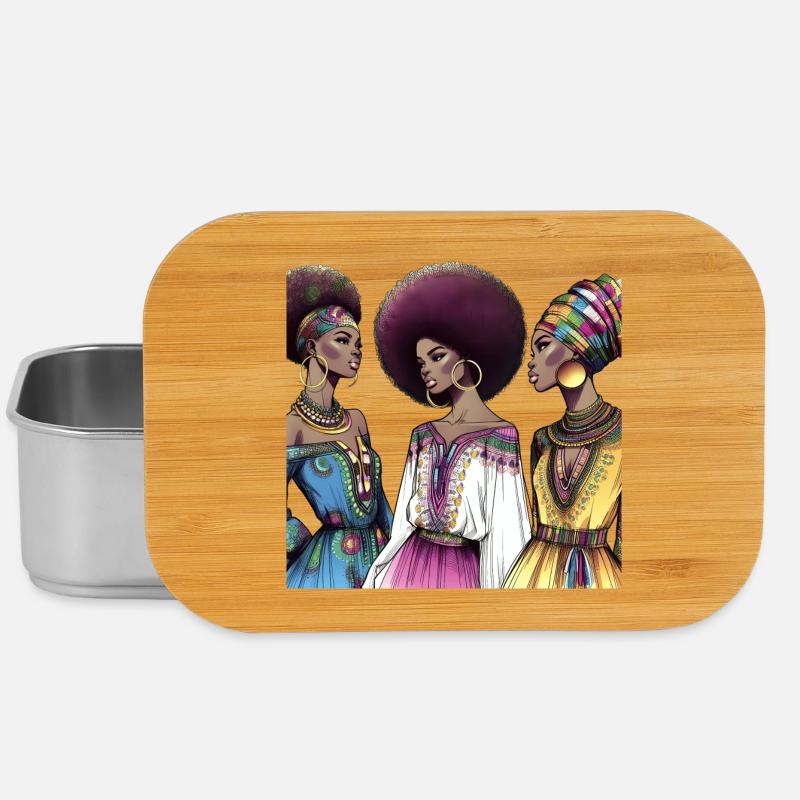 Afro style African Elegance - Lunch Box - silver