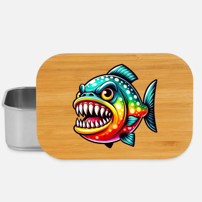 Piranha - Boîte à goûter - argent