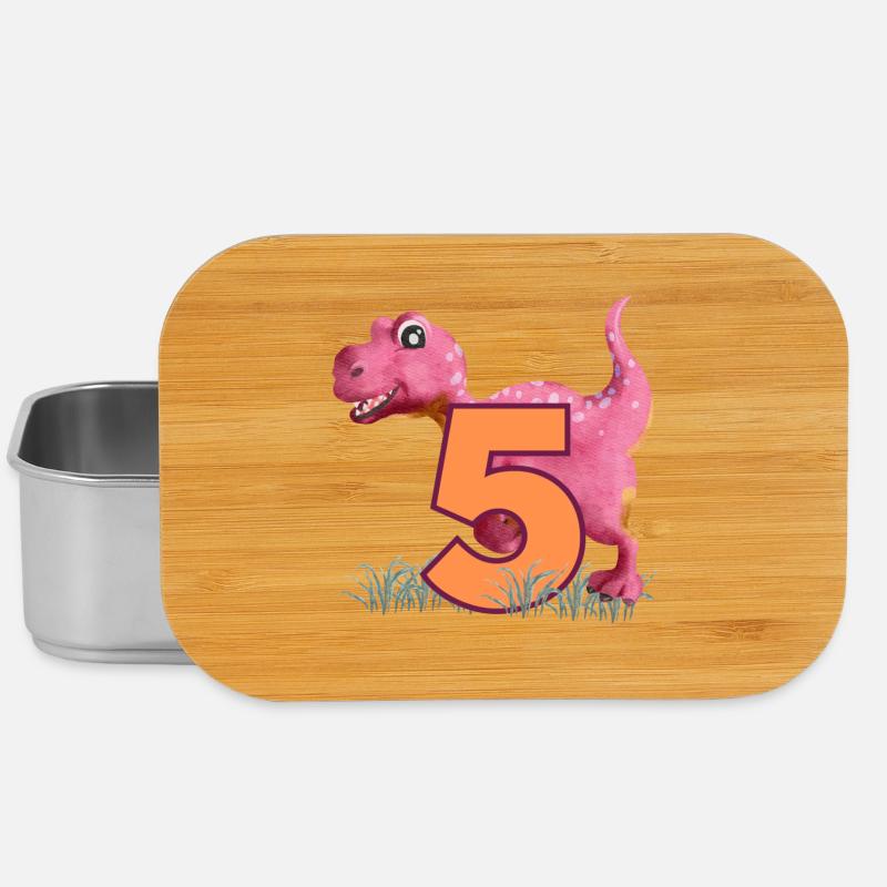 N°5 Dino - Boîte à goûter - argent