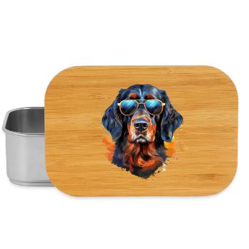 Gordon Setter avec lunettes de soleil - Boîte à goûter - argent - Devant