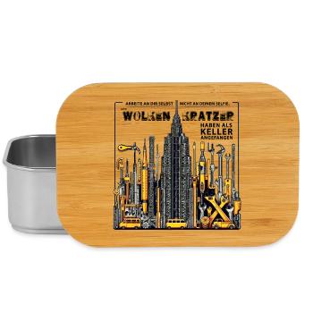 Auch Wolkenkratzer haben als Keller angefangen - Lunch Box - Silber - Vorne