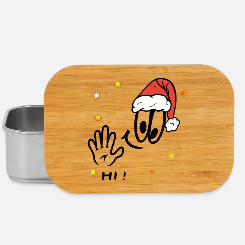 Weihnachtsmann Comic - Lunch Box - Silber