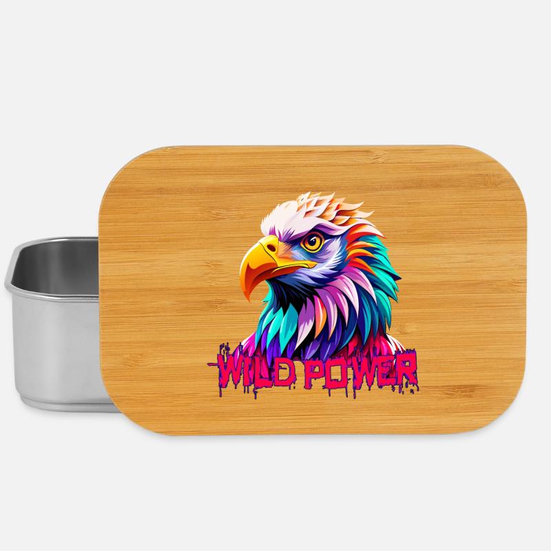 Adler Wild Power - Lunch Box - Silber