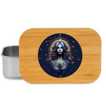 Cercle d’étoiles de la déesse du clair de lune - Signe du zodiaque Balance - Boîte à goûter - argent - Devant