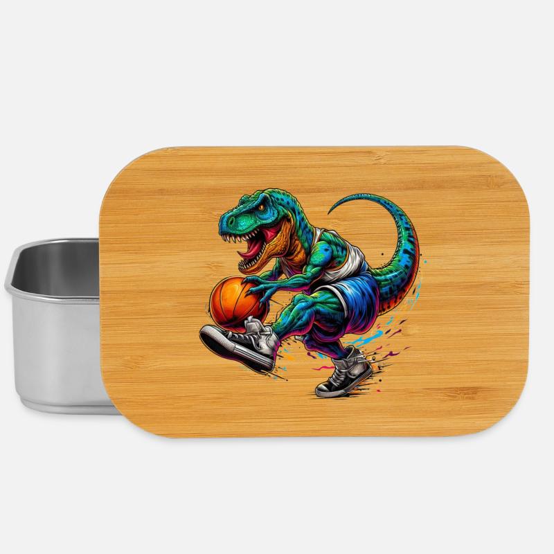 SSW34 Dino avec basket-ball - Boîte à goûter - argent