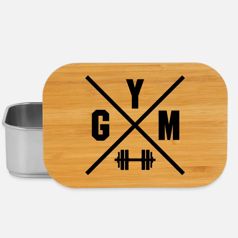 GYM Kreuz - Workout - Lunch Box - Silber