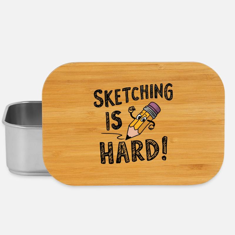 Sketching is hard - Lunch Box - silver