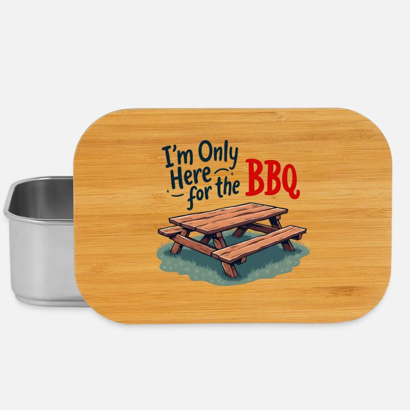 Seulement ici pour le BBQ - Boîte à goûter - argent