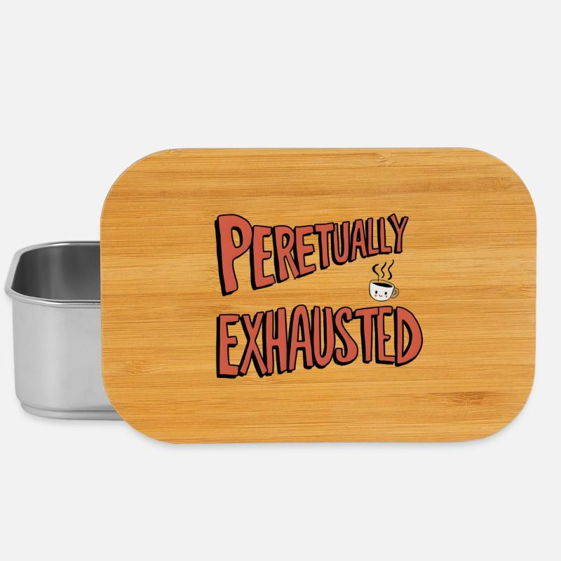 Perpetually Exhausted - Lunch Box - silver