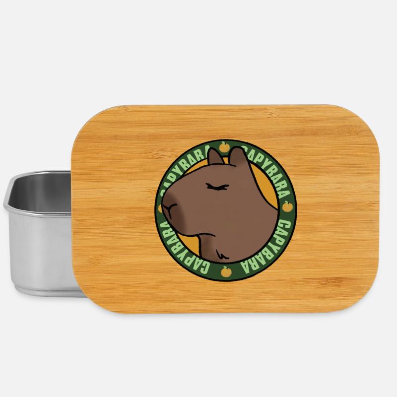 Capybara détendu – Chilled Vibes - Boîte à goûter - argent