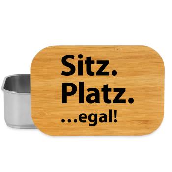 Sitz Platz egal - Lunch Box - Silber - Vorne