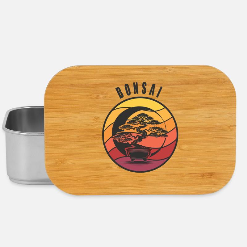 Bonsai Yin Yang - Lunch Box - Silber