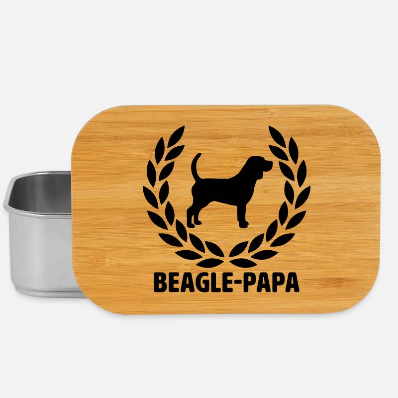 Papa Beagle - Boîte à goûter - argent