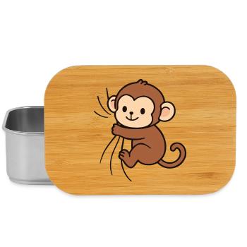 Dear little monkey - Lunch Box - silver - Front