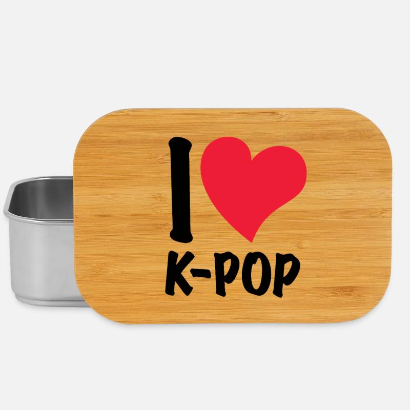 Ich liebe K-Pop - Lunch Box - Silber
