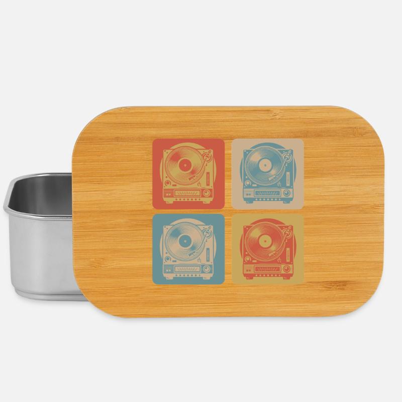 Turntable Vintage - Lunch Box - silver