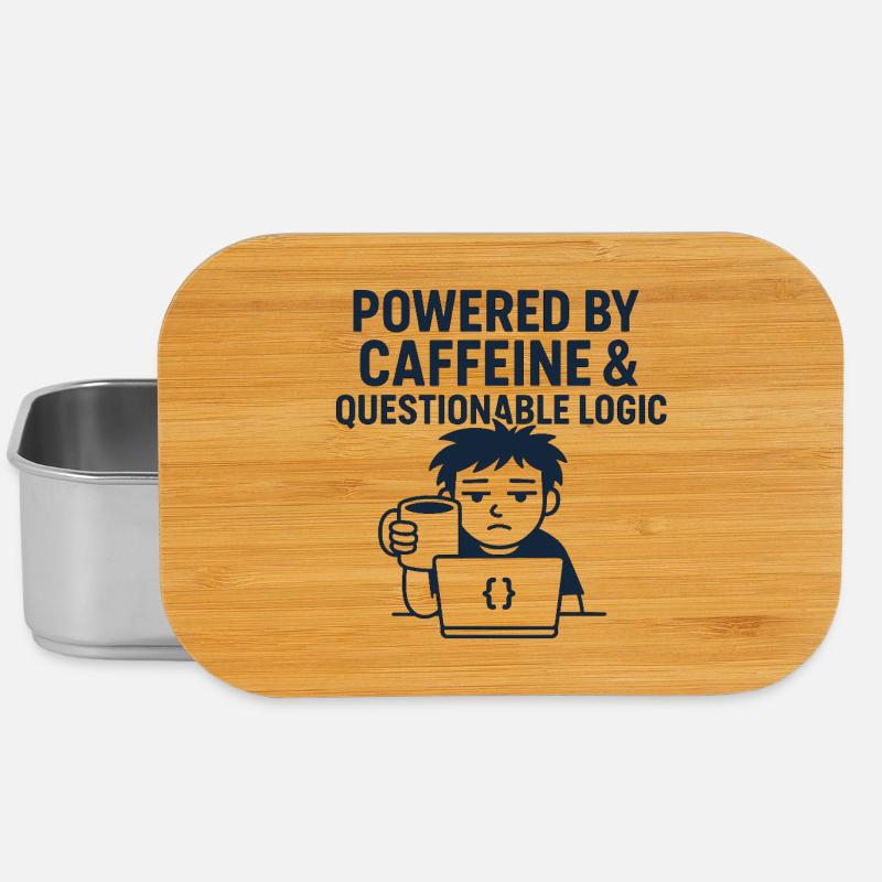 Kaffeemaschine und technischer Stil - Lunch Box - Silber