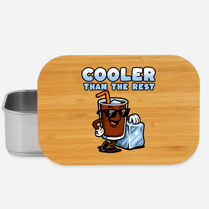 Cola-figur med is og solbriller - Lunch Box - silver