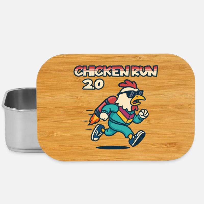 Chicken Run 2.0 Abenteuer-Tee - Lunch Box - Silber