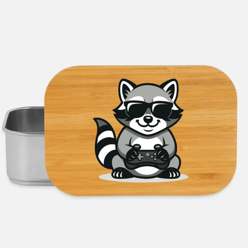 Zocker-Waschbär - Lunch Box - Silber