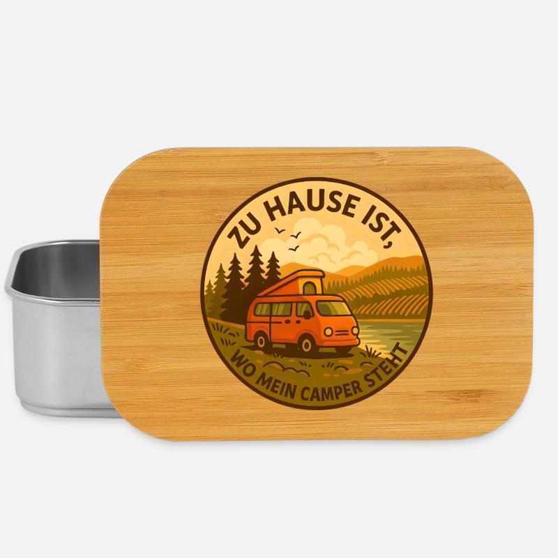 Zu Hause ist, wo mein Camper steht - Lunch Box - Silber