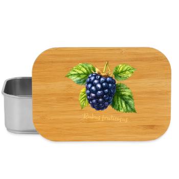 Brombeere – Botanisches Aquarell im Vintage-Stil - Lunch Box - Silber - Vorne
