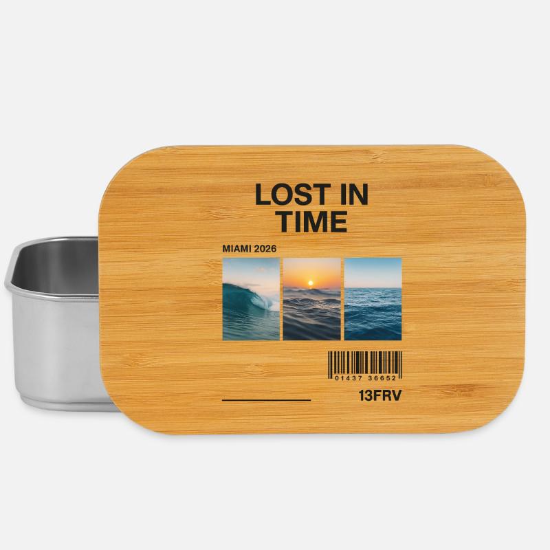 Lost Time: Miami Waves Triptych - Lunch Box - silver