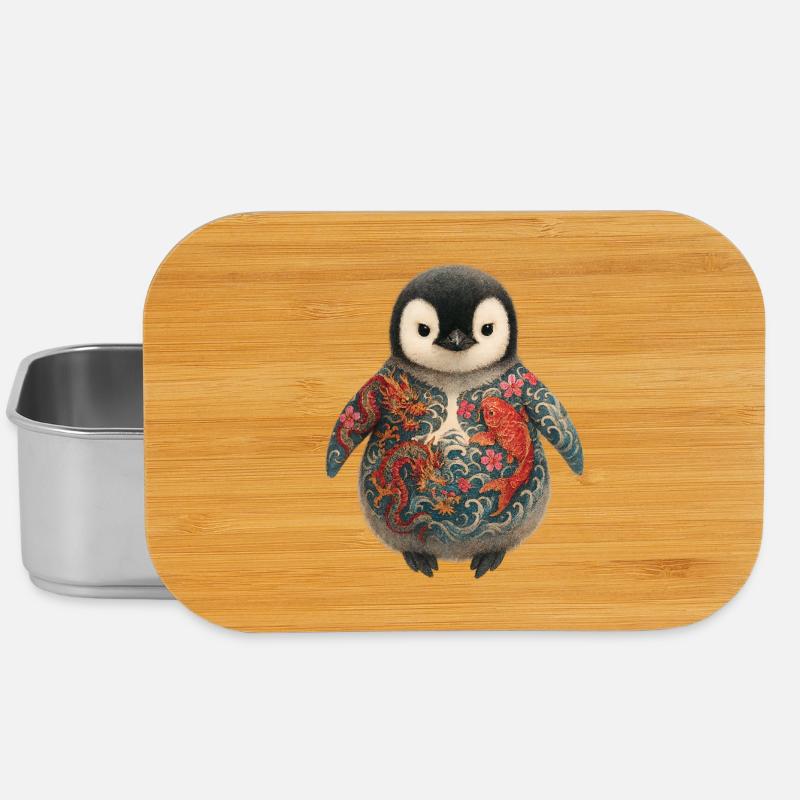 Pingouin Yakuza – Petit mais craint - Boîte à goûter - argent