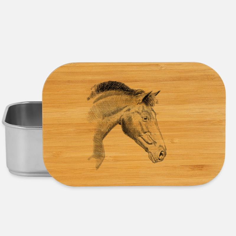 Cheval - Boîte à goûter - argent
