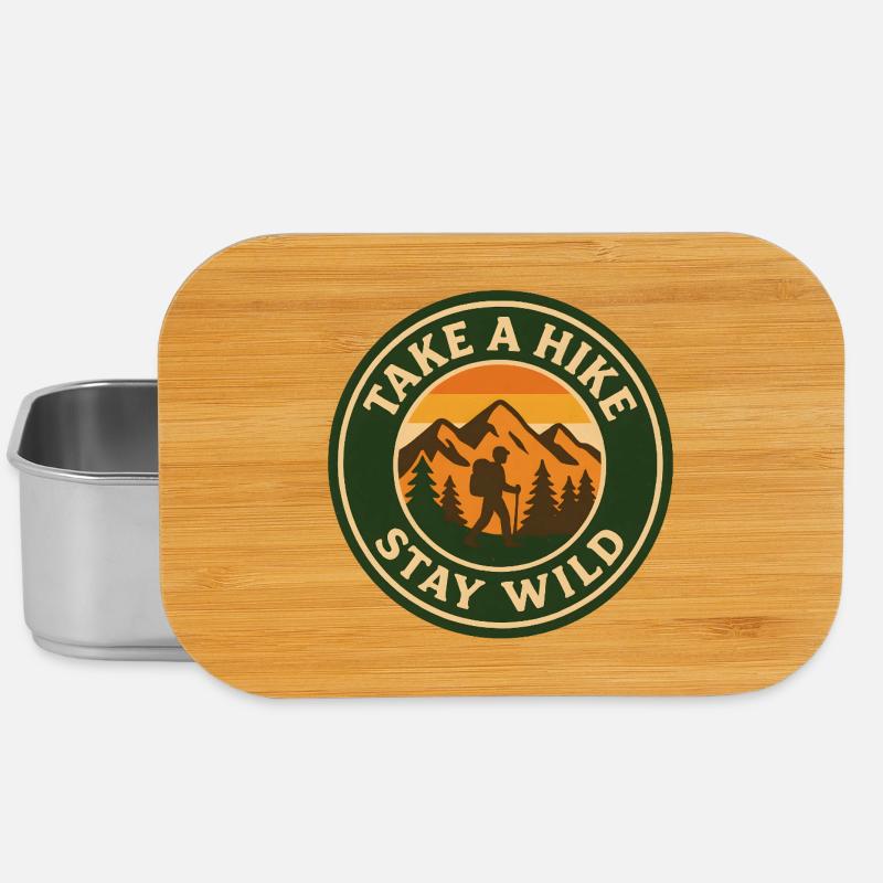 Take A Hike - Stay Wild - Lunch Box - Silber