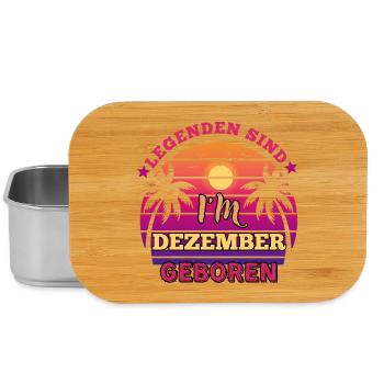 Les légendes naissent en décembre - Anniversaire - Boîte à goûter - argent - Devant