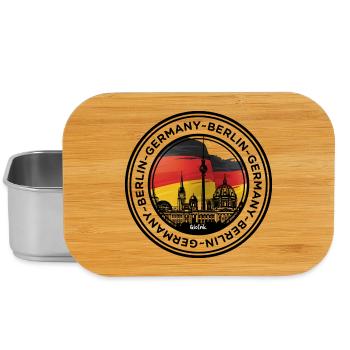 Horizon de Berlin aux couleurs du drapeau allemand - Boîte à goûter - argent - Devant